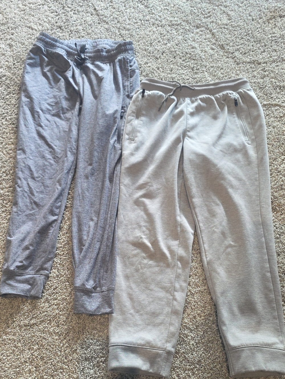 DSG and All In Motion Kids Sweatpants Joggers - Light Gray & Heather Gray